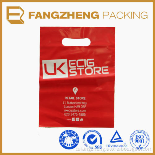 LDPE/HDPE logo printed die cut shopping bags/ T-shirt Plastic shopping bag / Die cut handle bag